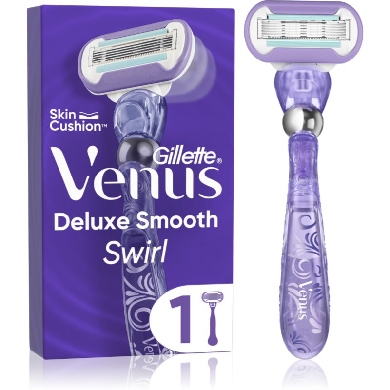 Gillette Venus Deluxe Smooth Swirl Aparat de ras + rezervă lame 1 buc
