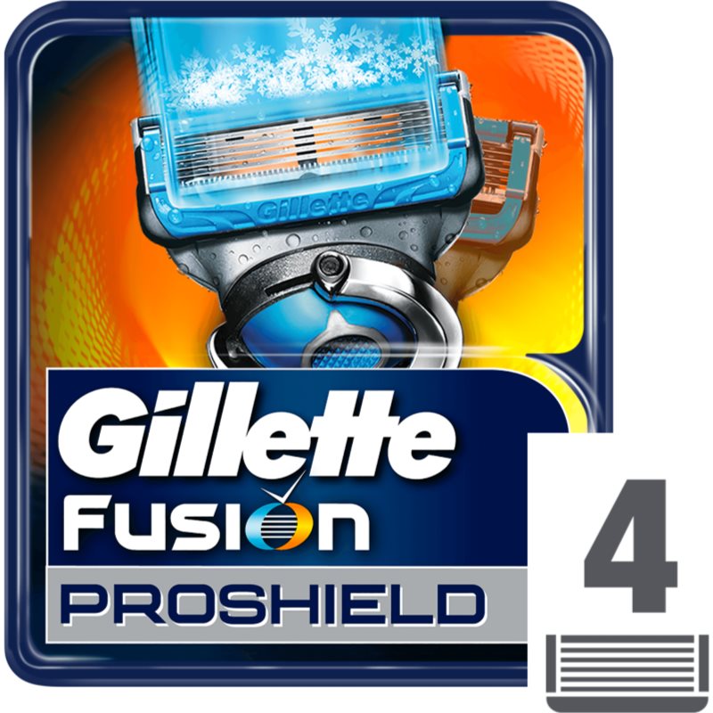 Gillette Fusion Proshield pakaitiniai peiliukai 4 vnt.