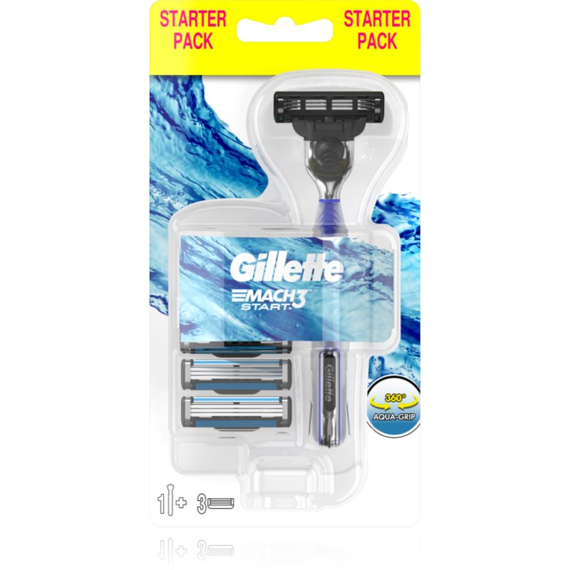 

Gillette Mach3 Start бритва + запасні леза 3 шт