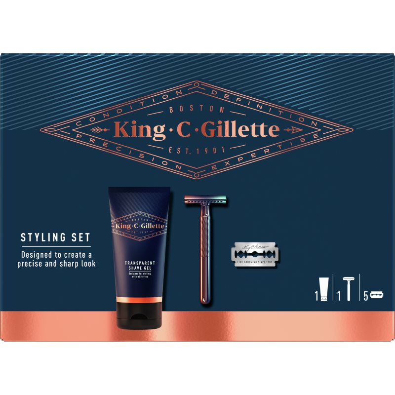 

King C. Gillette Styling set подарунковий набір для чоловіків