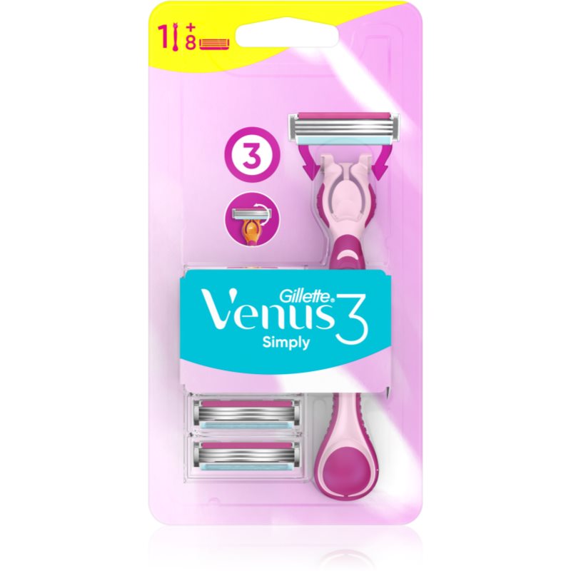 Gillette Venus Simply Aparat de ras pentru femei 8 náhradních hlavic