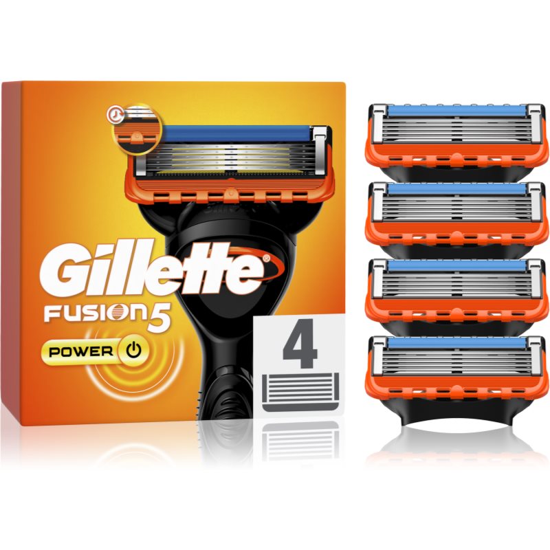 Gillette Fusion5 Power náhradné žiletky 4 ks
