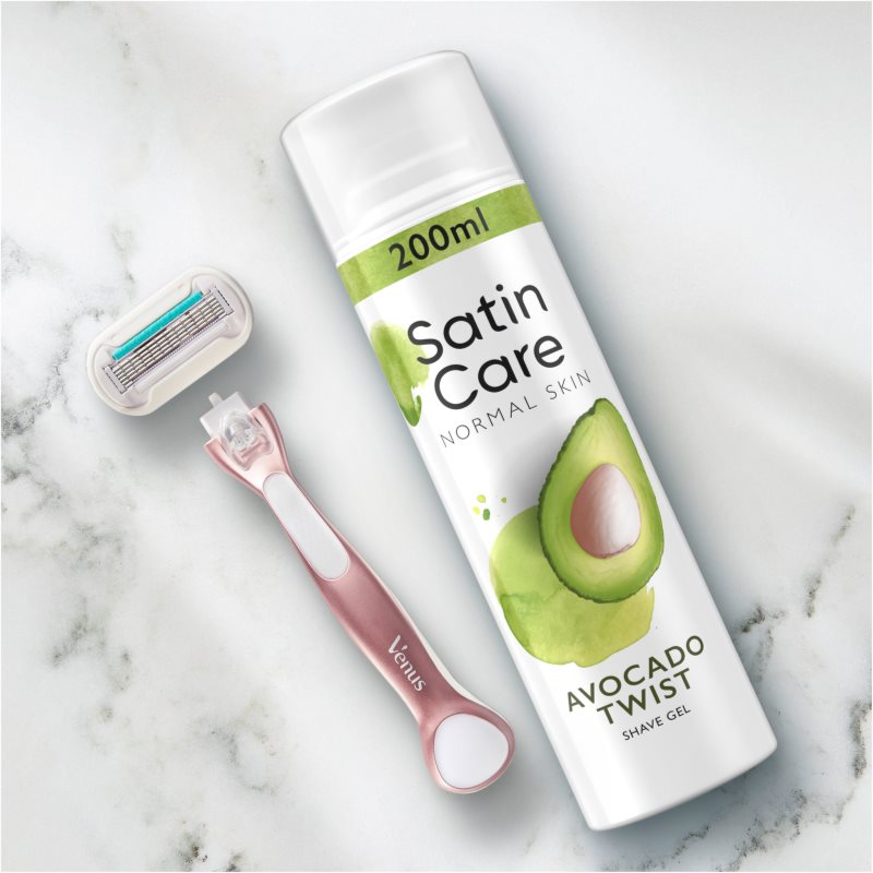 Gillette Venus Satin Care gel per rasatura da donna Avocado Twist 200 ml