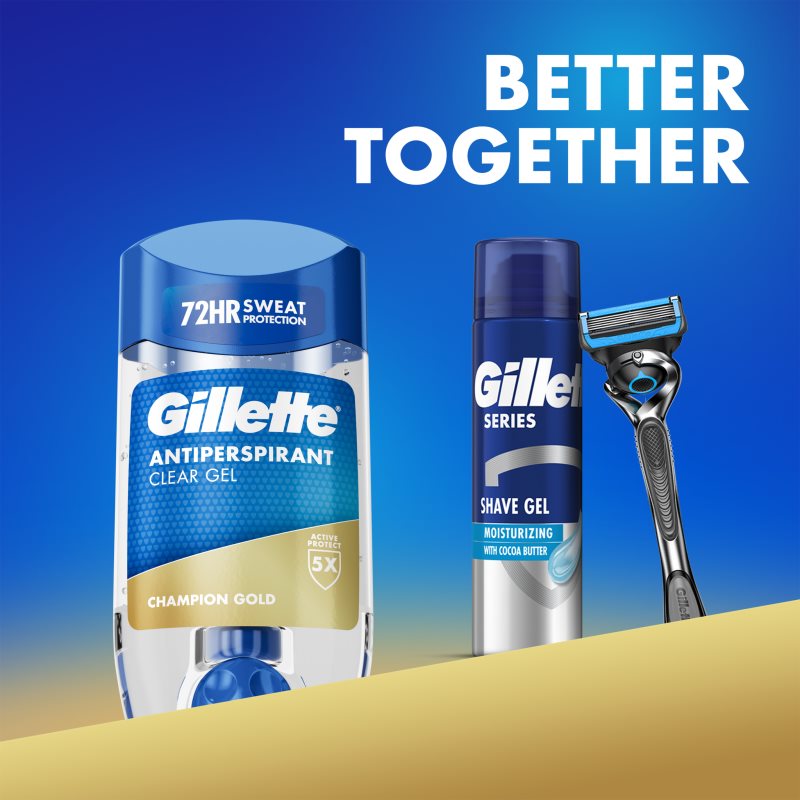 Gillette Champion Gold Antiperspirant Clear Gel gelový antiperspirant pro muže 70 ml (obrázek 9)
