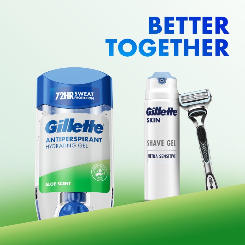 Gillette Antiperspirant Hydrating Gel Aloe Scent gélový antiperspirant s hydratačným účinkom pre mužov 70 ml (obrázok 6)