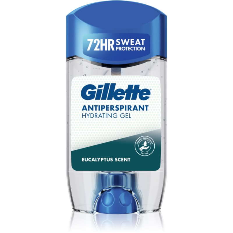 Gillette Antiperspirant Hydrating Gel Eucalyptus Scent antyperspirant w żelu o działaniu nawilżającym dla mężczyzn 70 ml