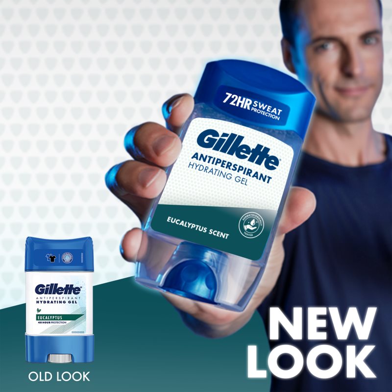 Gillette Antiperspirant Hydrating Gel Eucalyptus Scent gélový antiperspirant s hydratačným účinkom pre mužov 70 ml (obrázok 3)