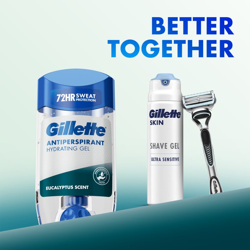 Gillette Antiperspirant Hydrating Gel Eucalyptus Scent gélový antiperspirant s hydratačným účinkom pre mužov 70 ml (obrázok 6)