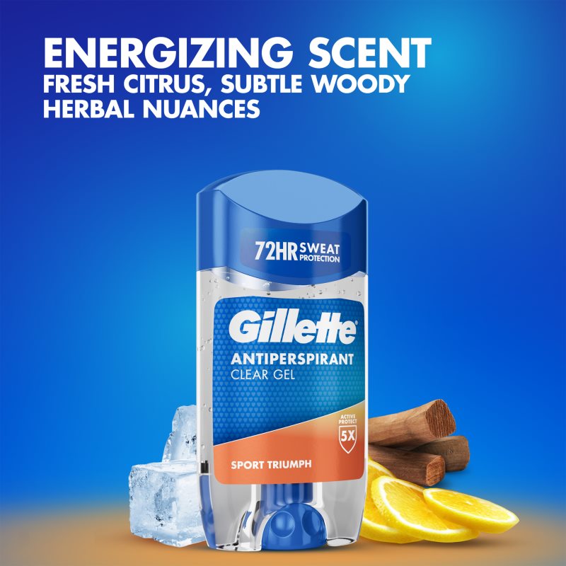 Gillette Sport Triumph gélový antiperspirant pre mužov 70 ml (obrázok 6)