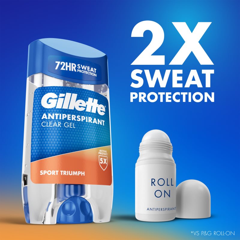 Gillette Sport Triumph gélový antiperspirant pre mužov 70 ml (obrázok 7)