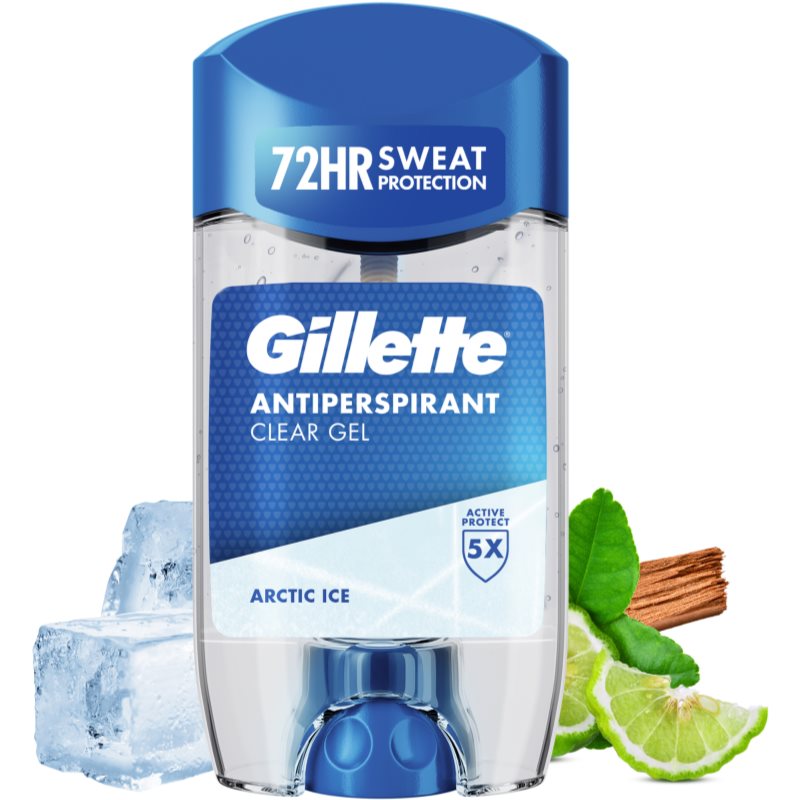 Gillette Arctic Ice gélový antiperspirant pre mužov 70 ml
