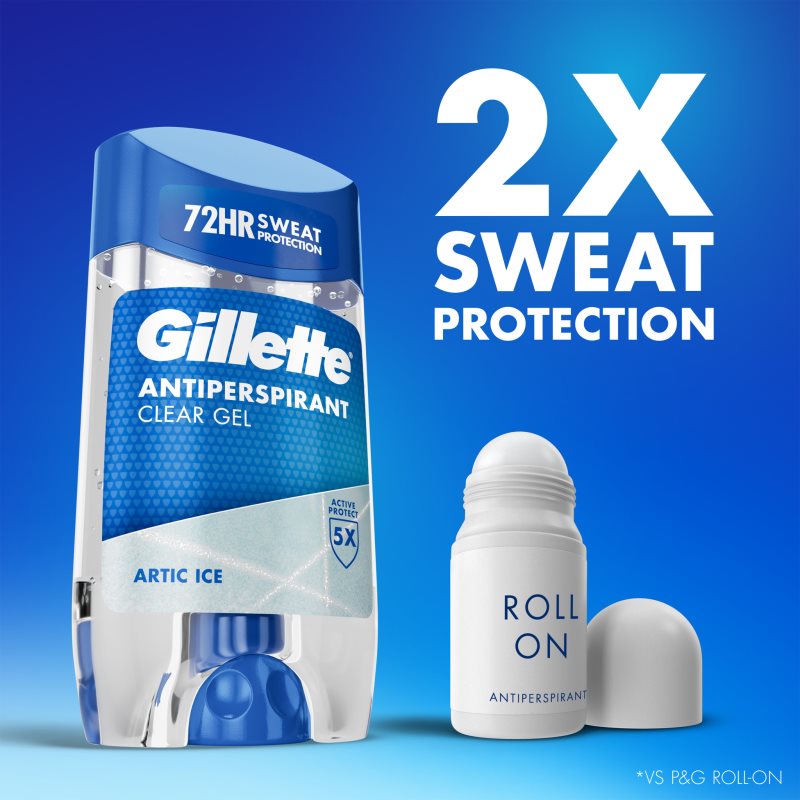 Gillette Arctic Ice gélový antiperspirant pre mužov 70 ml