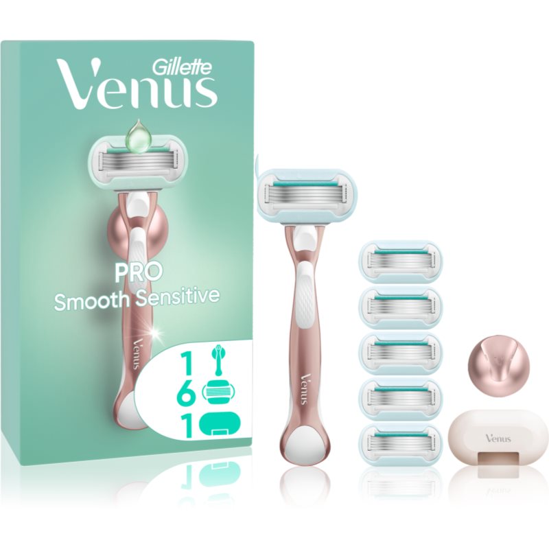 Gillette Venus PRO Smooth Sensitive sada na holení pro ženy 9 ks