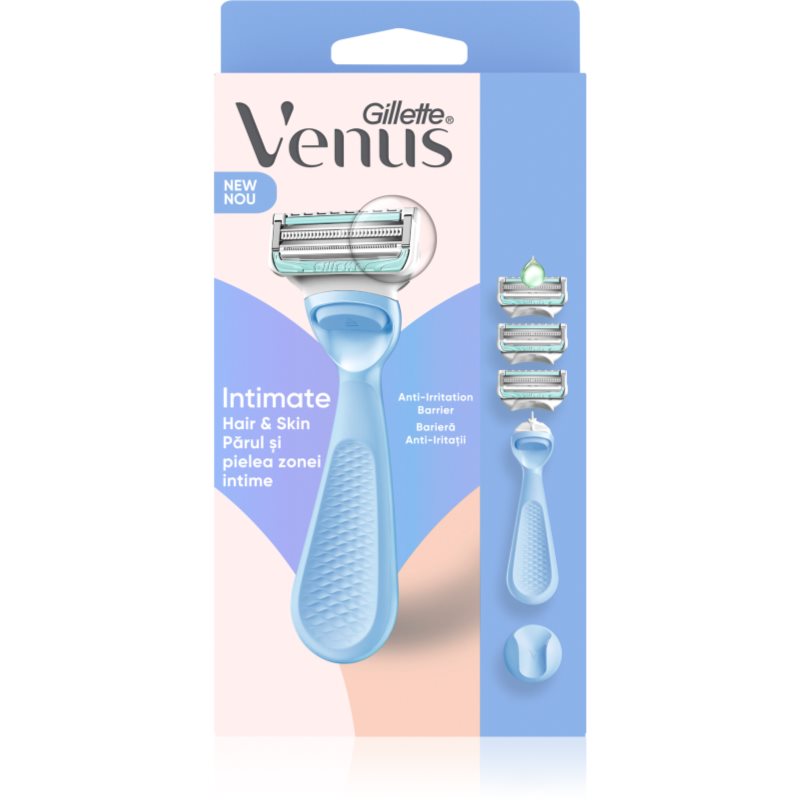 Gillette Venus Intimate dámsky holiaci strojček na úpravu línie bikín + náhradné hlavice 3 ks