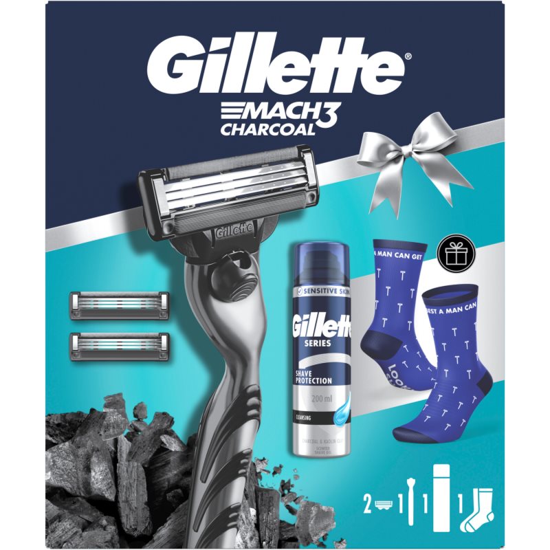 Gillette Mach3 Charcoal poklon set za muškarce