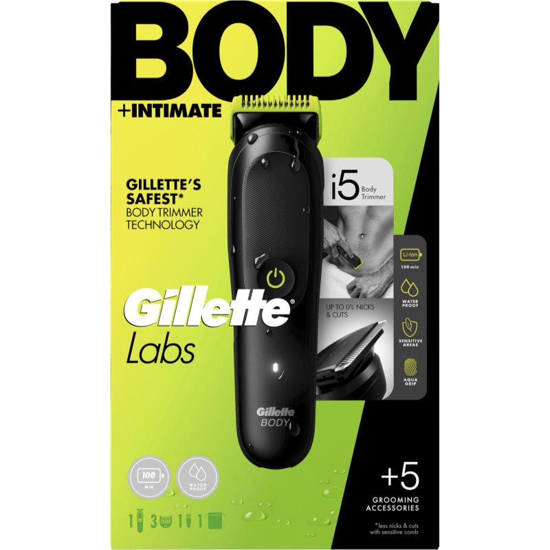 Gillette Labs i5 trimmer for intimate parts and body for men 1 pc