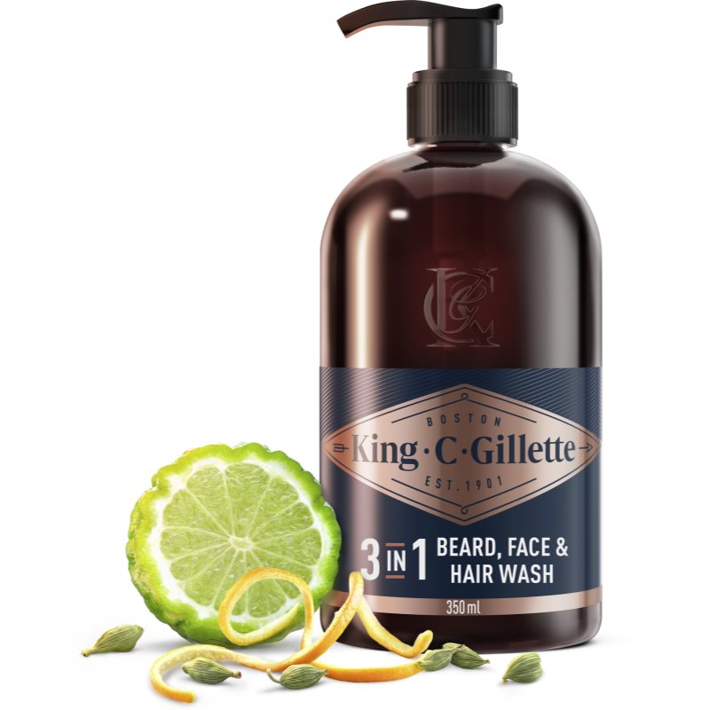 Gillette King C. Beard & Face Wash Bartshampoo 350 ml