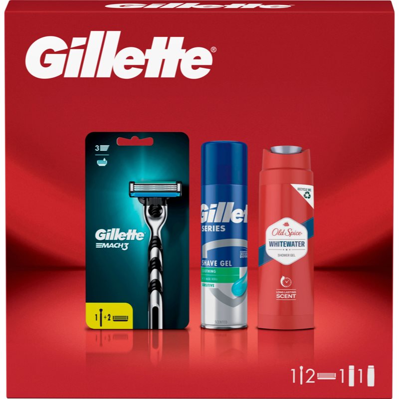 

Gillette Mach3 Sensitive подарунковий набір для чоловіків