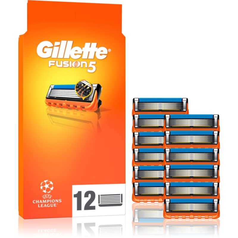 Gillette Fusion5 Náhradní Holicí Hlavice Pro Muže 12 ks