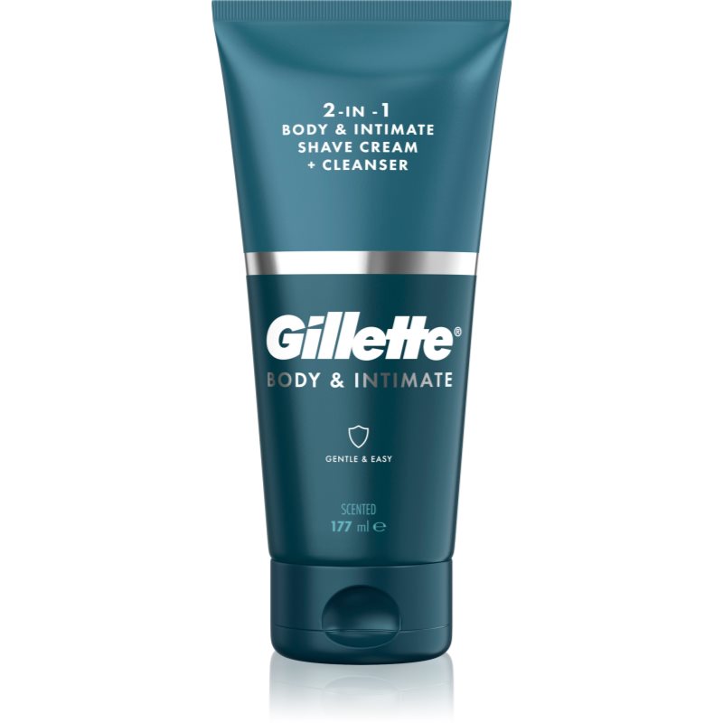 Gillette Body&Intimate 2in1 Shave Cream produkt med rengörande emulsion för intimrakning män 150 ml male