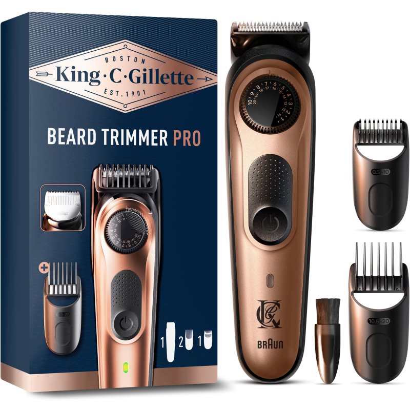 Gillette King C. Beard Trimmer PRO tondeuse barbe pour homme 1 pcs male