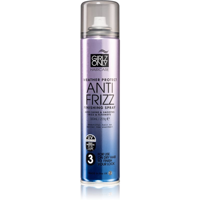 Girlz Only Anti Frizz plaukų lakas šukuosenai užbaigti 300 ml