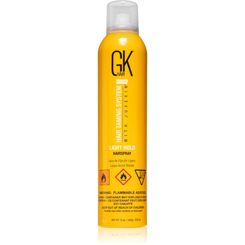 GK Hair Light Hold Hairspray vidutinės fiksacijos plaukų lakas ilgai išliekančiai fiksacijai 320 ml