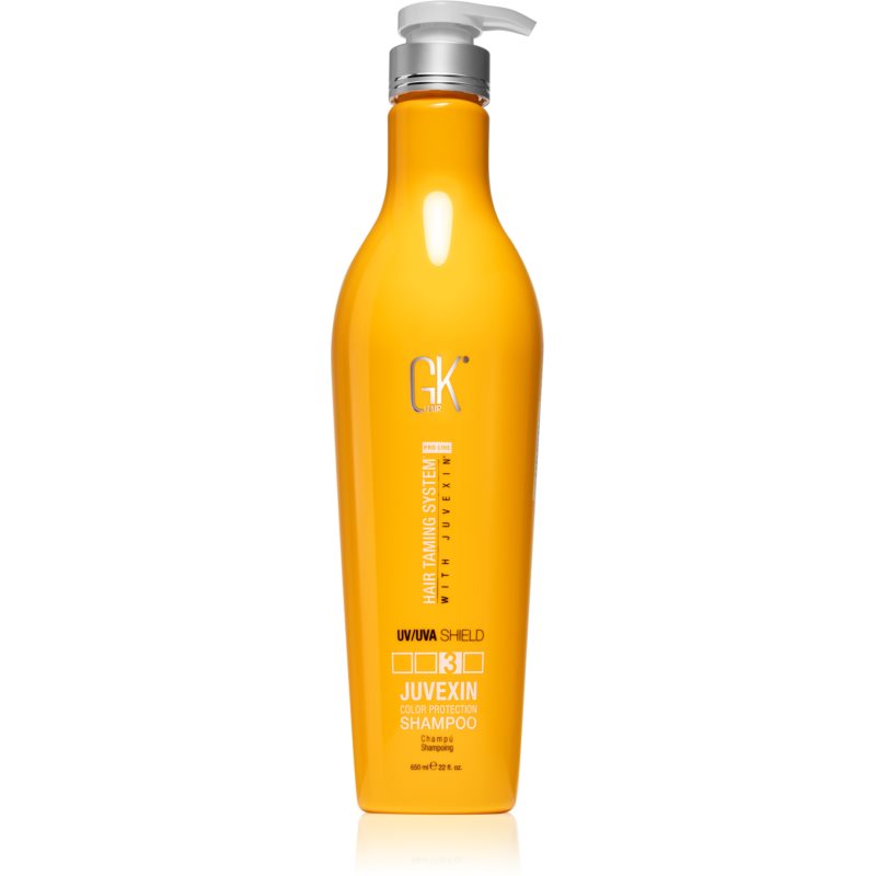 GK Hair Color Shield valomasis šampūnas dažytiems plaukams su UV filtru 650 ml