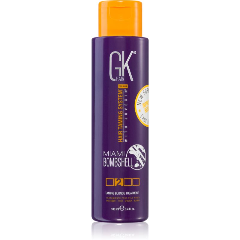 GK Hair Miami Bombshell Taming Blonde Treatment кератинова маска за блонд коса и коса с кичури 100 мл.