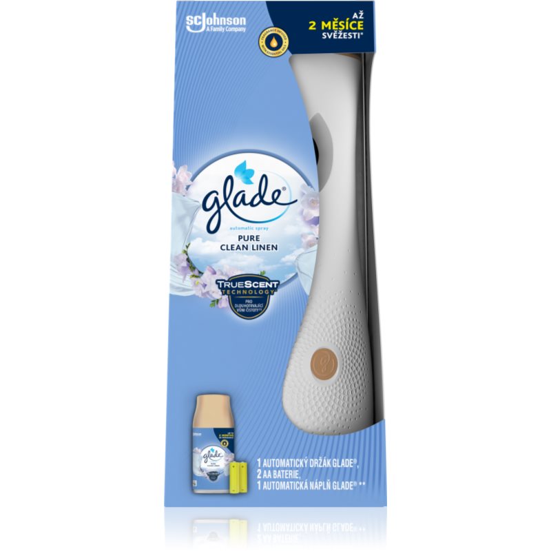 GLADE Automatic Spray Pure Clean Linen автоматичен освежител за въздух с пълнител 269 мл.