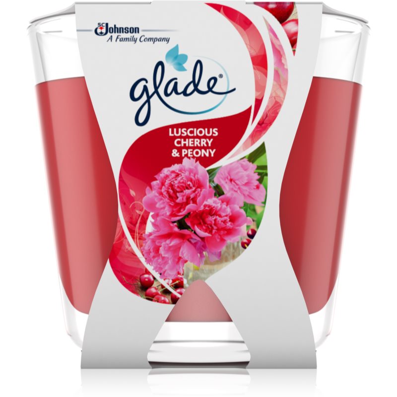 GLADE Luscious Cherry & Peony Scented Candle 70 G
