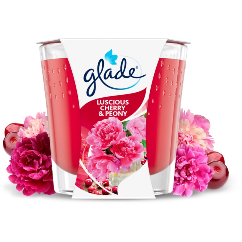 GLADE Luscious Cherry & Peony Duftkerze 70 g