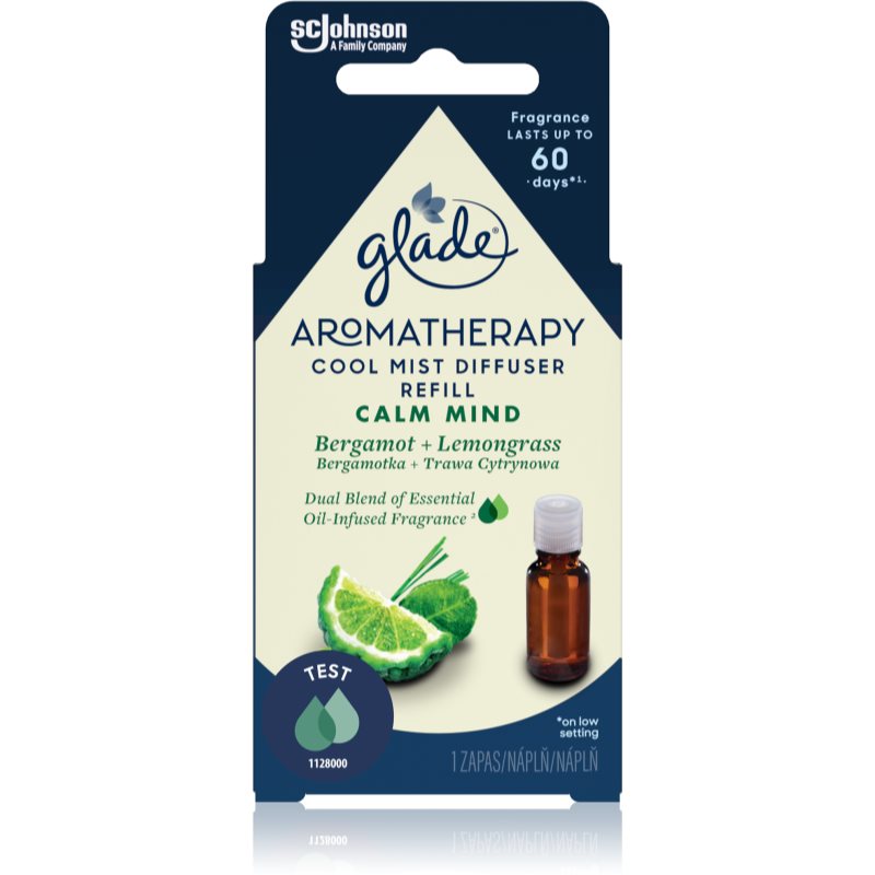 GLADE Aromatherapy Calm Mind наповнювач до аромадиффузору Bergamot + Lemongrass 17,4 мл