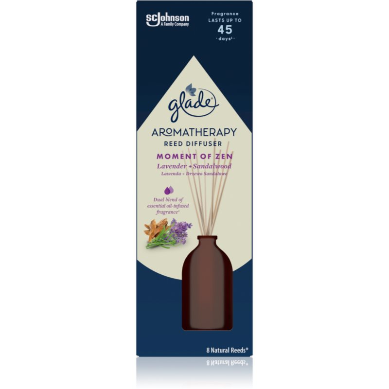 GLADE Aromatherapy Moment of Zen aroma difuzér s náplní Lavender + Sandalwood 80 ml