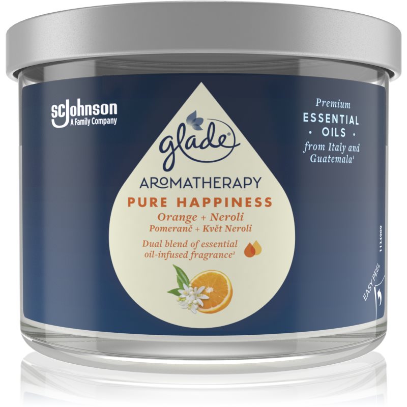 E-shop GLADE Aromatherapy Pure Happiness vonná svíčka Orange + Neroli 260 g