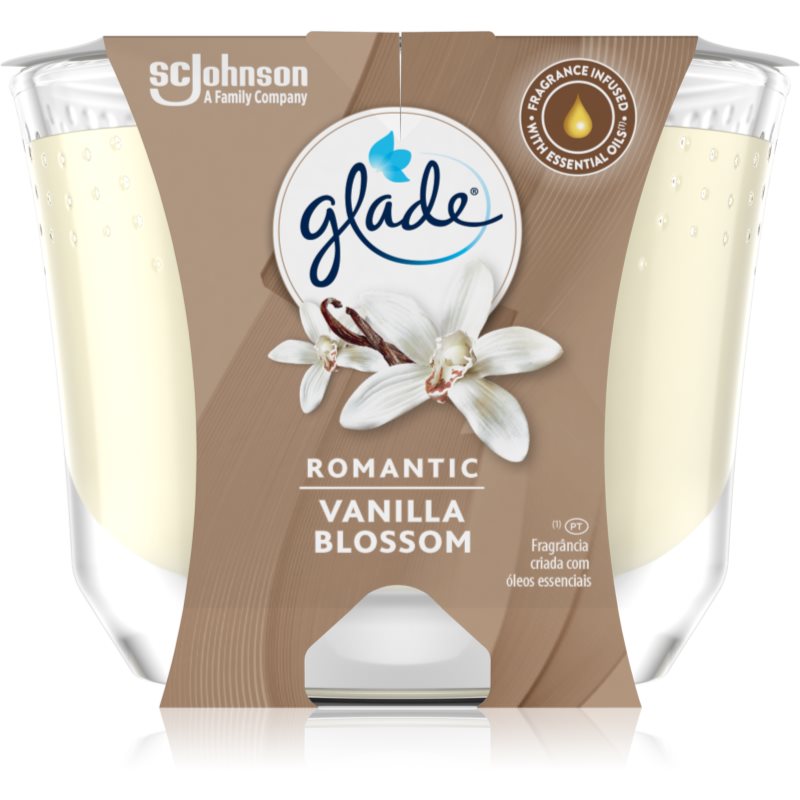 GLADE Romantic Vanilla Blossom Scented Candle 224 G