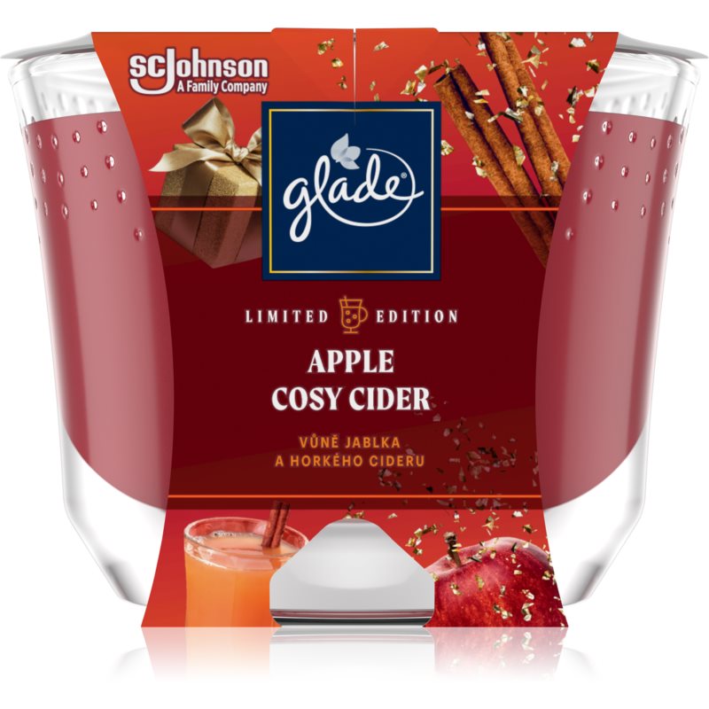 GLADE Cosy Apple Cider Scented Candle 224 G