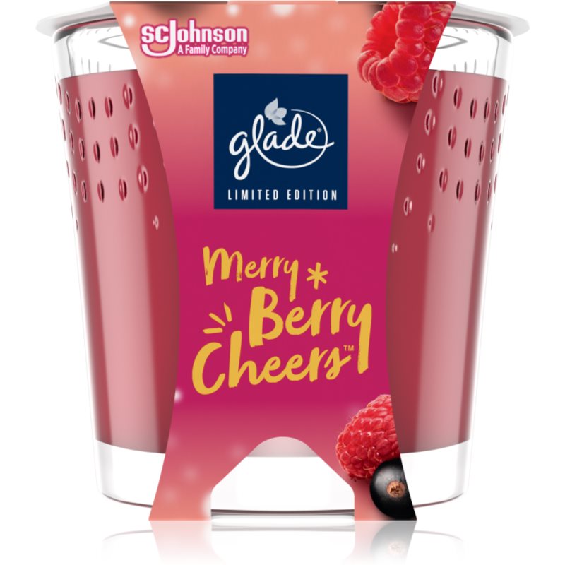 GLADE Merry Berry Cheers scented candle with aroma Merry Berry Cheers 129 g

