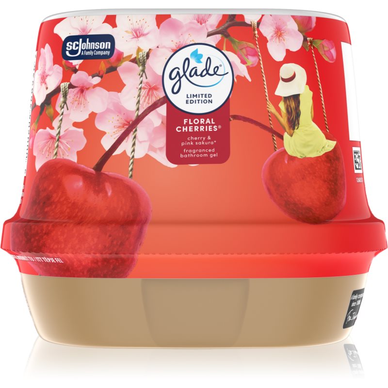 GLADE Floral Cherries ароматен гел за банята 180 гр.