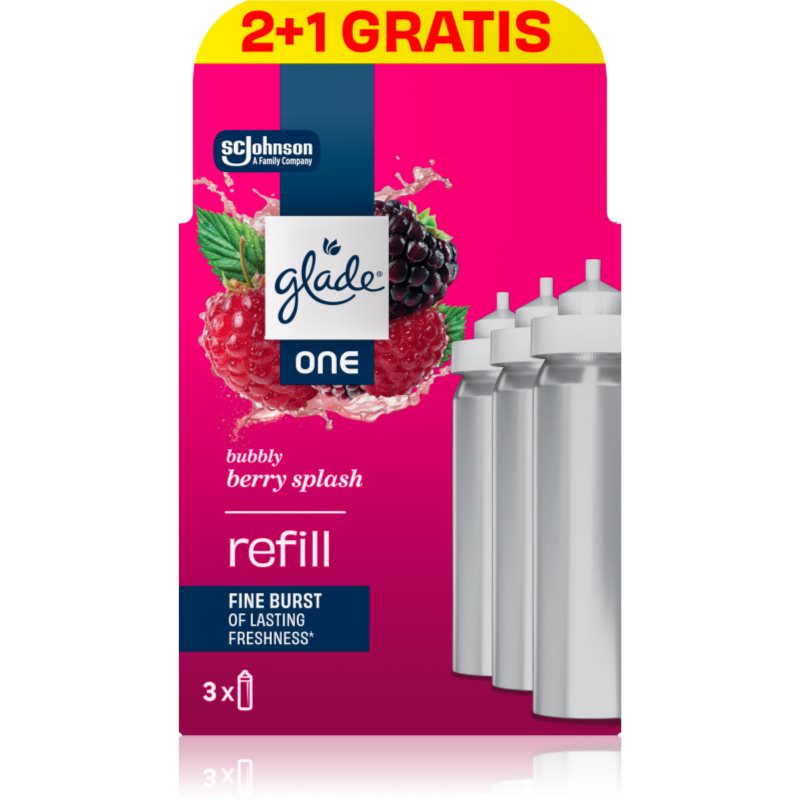 GLADE ONE Bubbly Berry Splash varutäidis õhuvärskendajatesse 3x10 ml