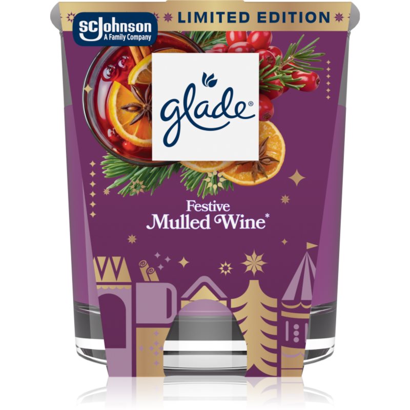 GLADE Festive Mulled Wine mirisna svijeća 112 g