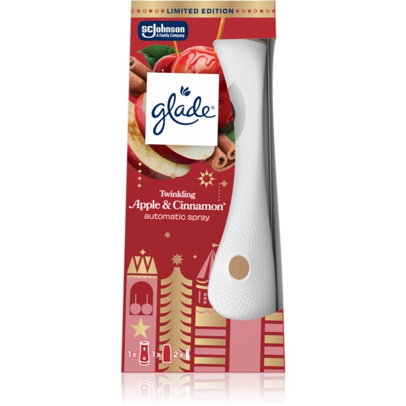 GLADE Automatic Spray Twinkling Apple & Cinnamon automaatne õhuvärskendaja koos täidisega 269 ml