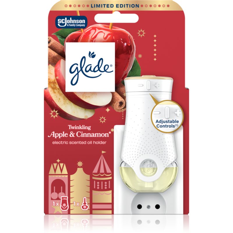 GLADE Twinkling Apple & Cinnamon električni osvežilec zraka 20 ml
