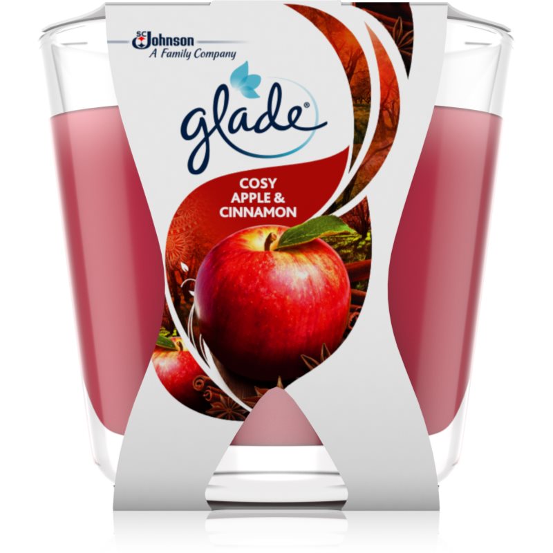 GLADE Cosy Apple&Cinnamon ароматна свещ 70 гр.