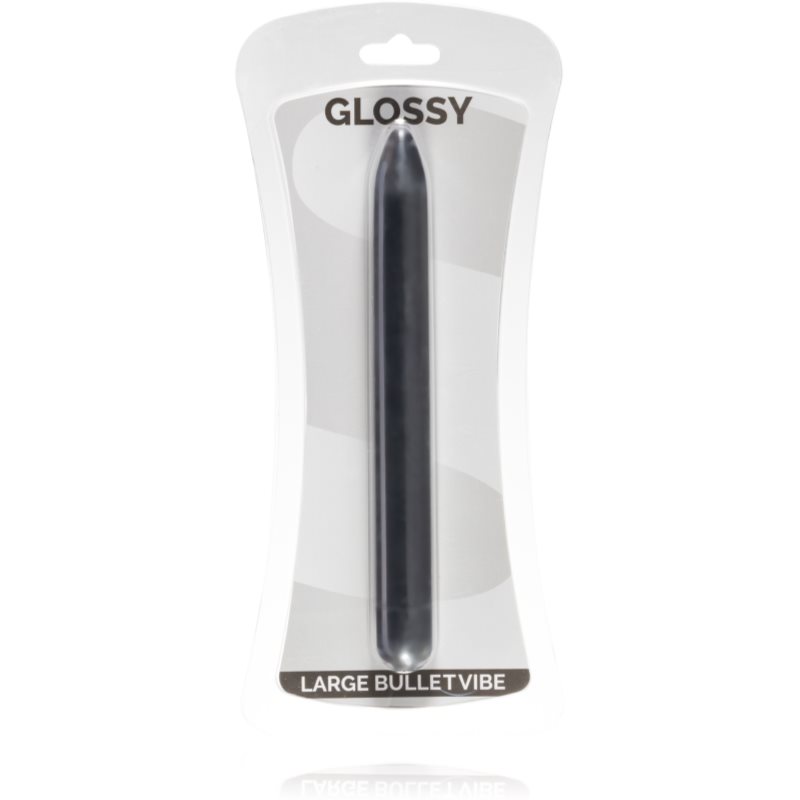 GLOSSY Slim вібратор Black 16,7 см