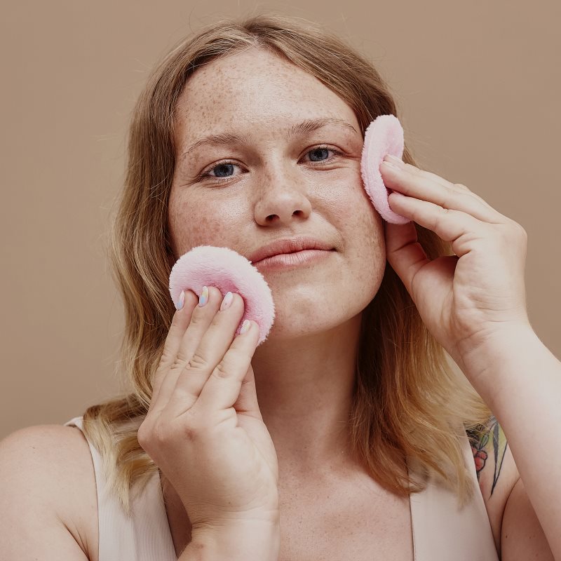 GLOV Water-only Makeup Removal Mood Pads багаторазові косметичні диски для видалення макіяжу відтінок Pink 5 кс