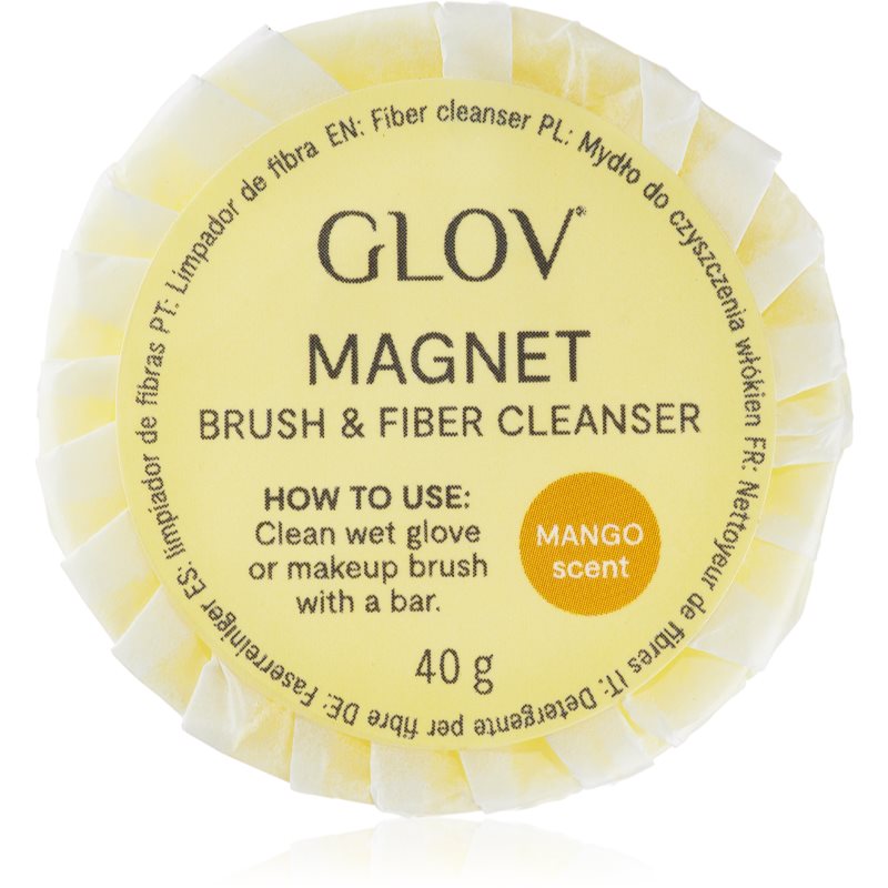 GLOV Accessories Magnet Cleanser Bar почистващ сапун за козметични четки аромати Mango 40 гр.