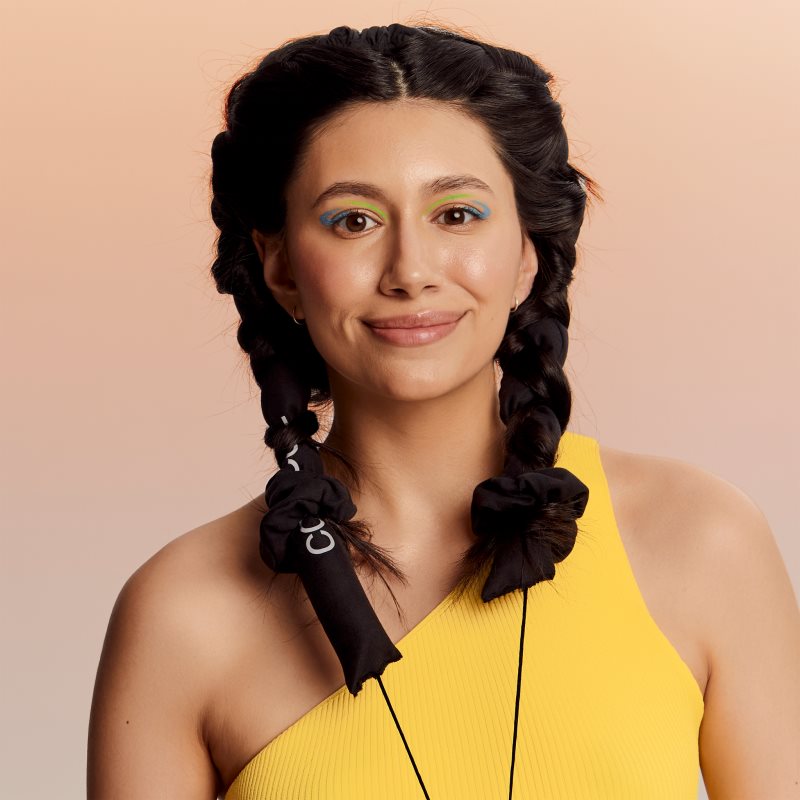 GLOV CoolCurl Heatless Haircurling Tool Hair Accessories For Curl Shaping Cosmetic Bag Black 1 Pc