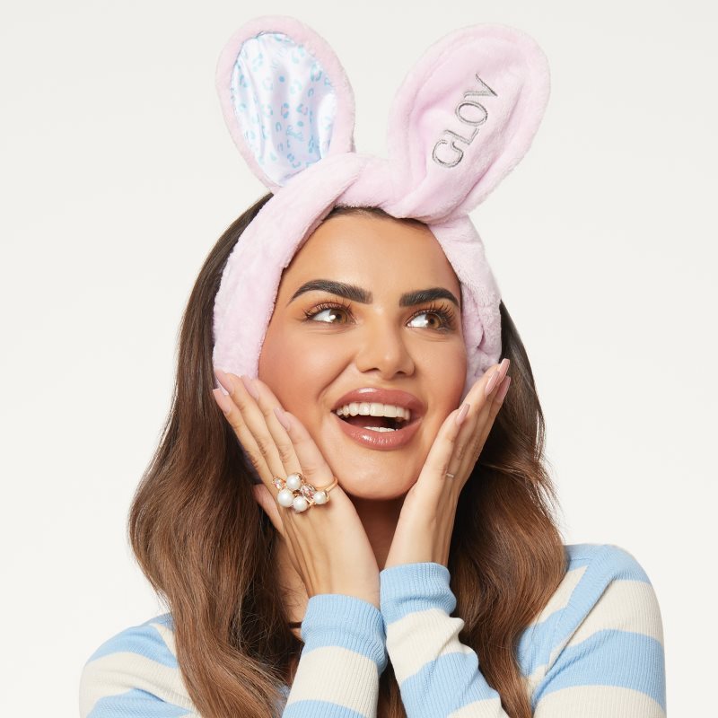 GLOV Barbie Bunny Ears Spa Headband Type Blue Panter 1 Pc