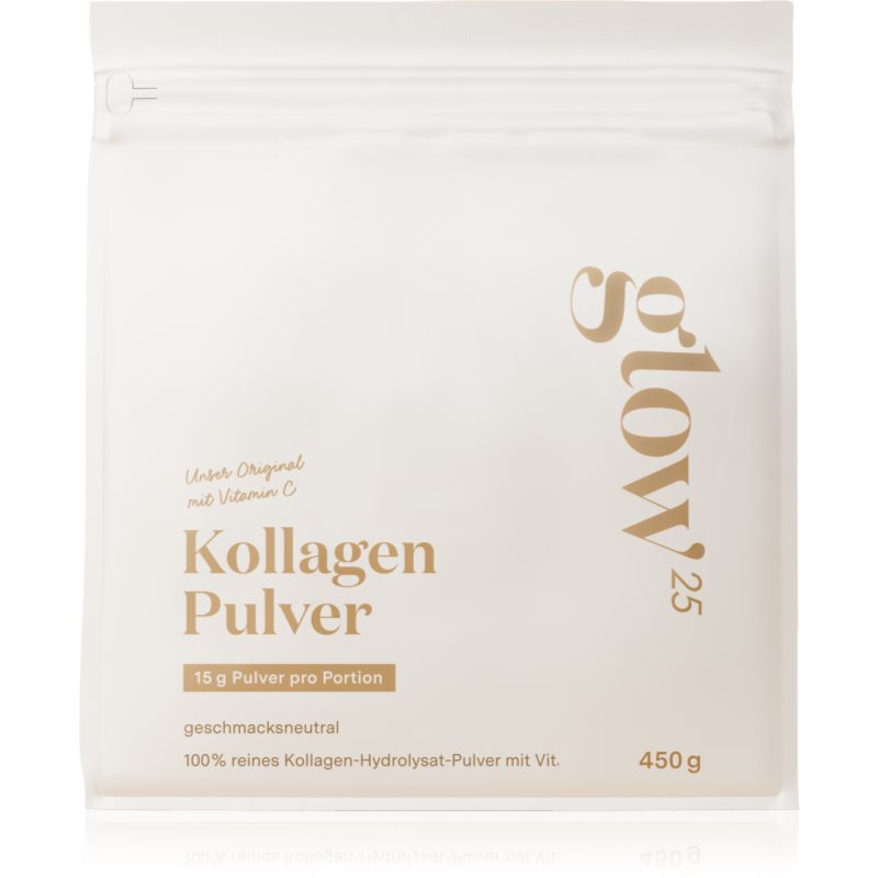 Glow25 Kollagen Pulver mit Vitamin C Kollagen in Pulverform mit Vitamin C 450 g